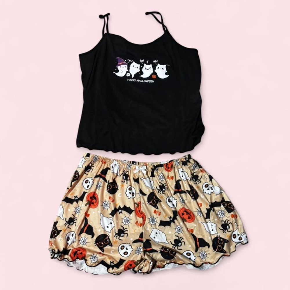 Halloween Cat Pajama Set